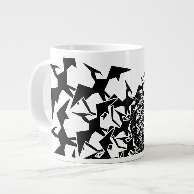 Fractyl Pterodactyl Large Coffee Mug (Front Left)