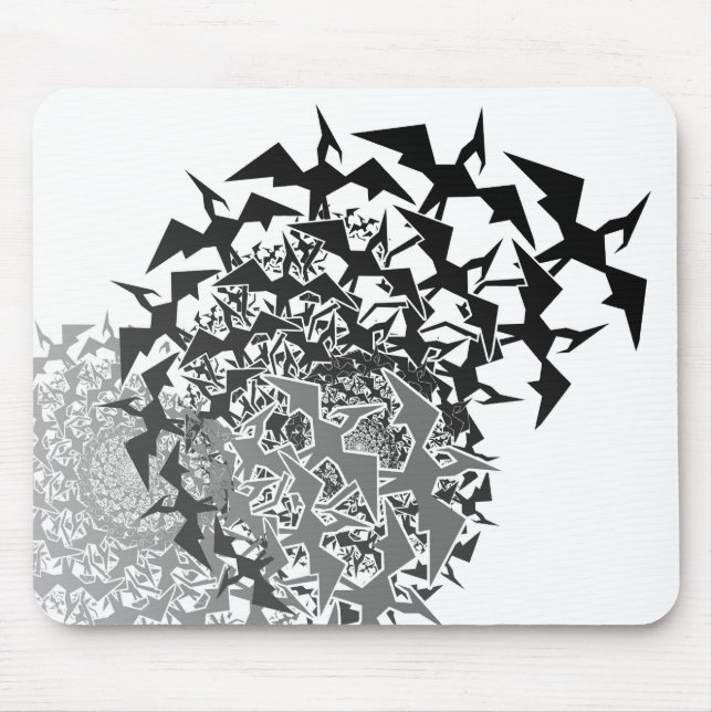 Fractyl Pterodactyl Two Swarms Mouse Mat (Front)