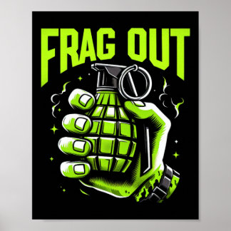 Frag Out Gaming Poster