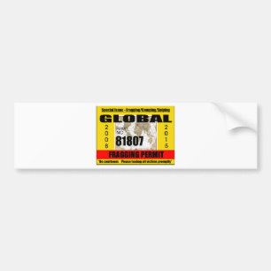 Fragging Permit Bumper Sticker