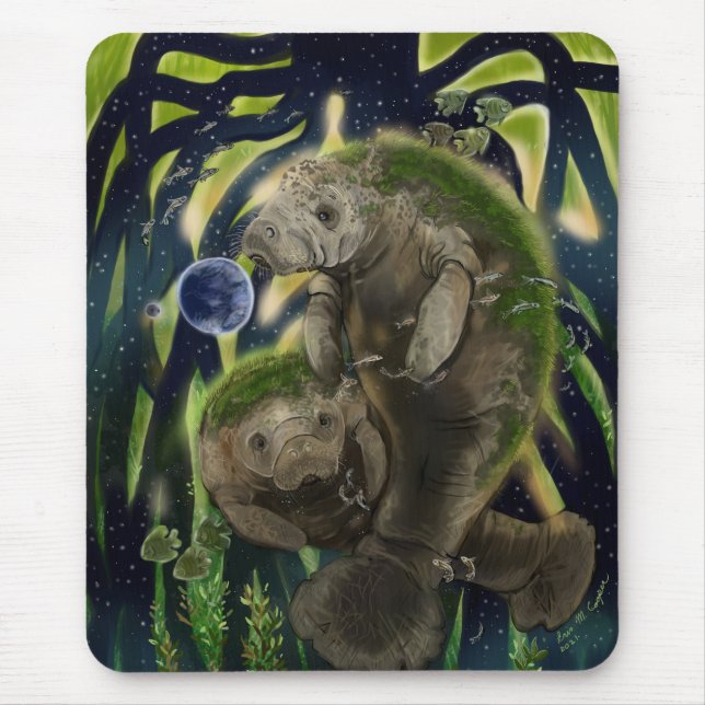 Fragile Balance Manatee  Mouse Mat (Front)