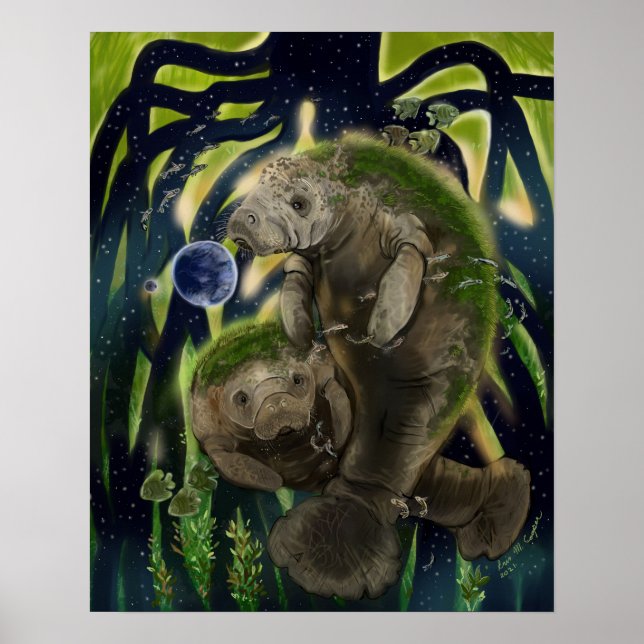 Fragile Balance Manatee  Poster (Front)