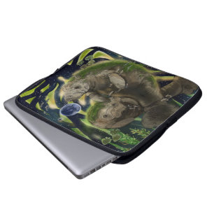 Fragile Balance Manatees  Laptop Sleeve