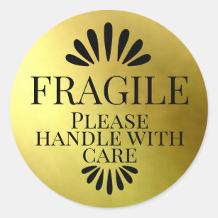 Handle Care Stickers Labels Zazzle Uk Handle Care Stickers Labels Zazzle Uk