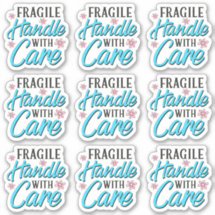 Fragile Handle With Care Business Packaging Label