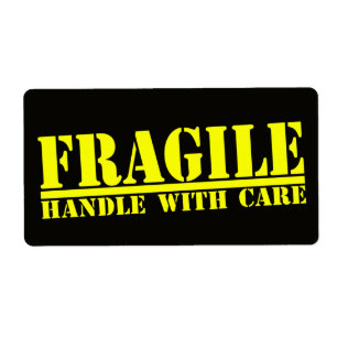 Fragile Handle With Care Label