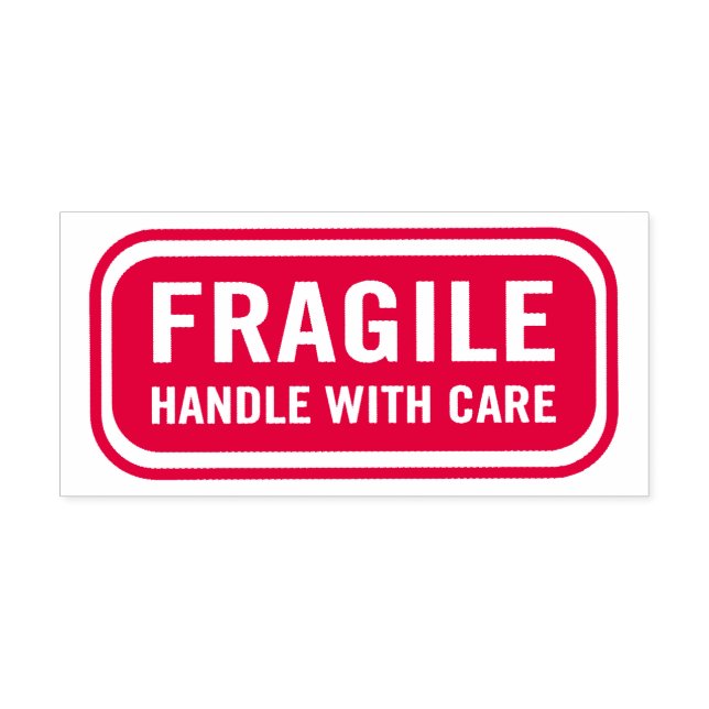 Fragile Handle with Care Self-inking Stamp (Design)