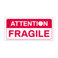 Fragile Handle with Care signs Self-inking Handle