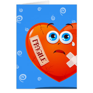 Fragile heart, card