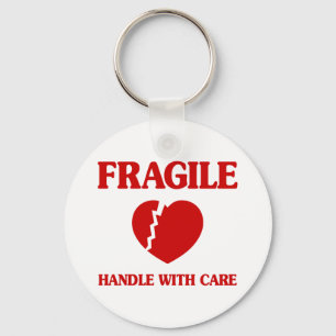 Fragile Heart Handle With Care Key Ring