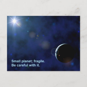 Fragile Planet Postcard