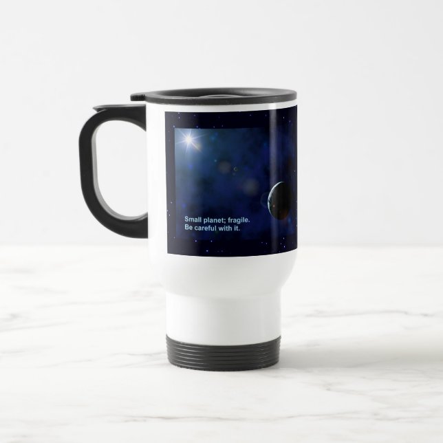 Fragile Planet Travel Mug (Left)