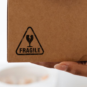 Fragile Rubber Stamp