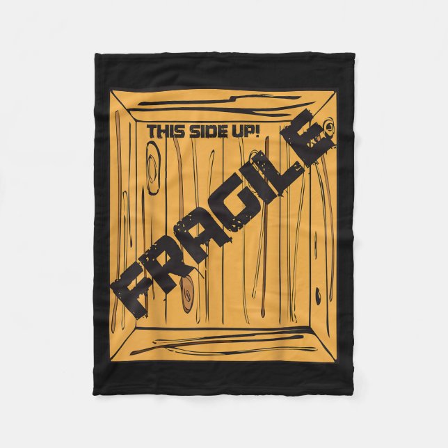 Fragile Shirt Halloween Christmas Costume Movie Sh Fleece Blanket (Front)