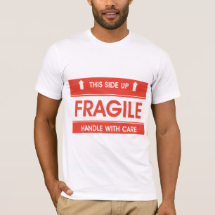 Fragile Sign Mens T-Shirt