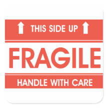 Fragile Sign Stickers