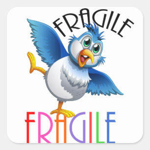 FRAGILE SQUARE STICKER