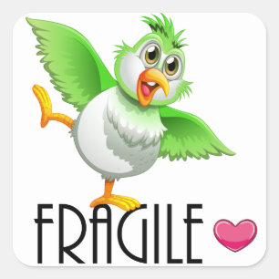 FRAGILE SQUARE STICKER