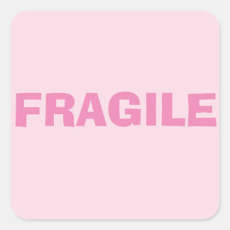 Fragile Square Sticker
