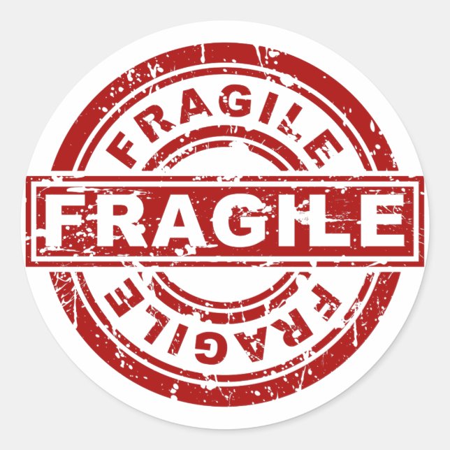 Fragile Stamp Sticker (Front)