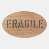 Fragile Stamped on a Wooden Crate
