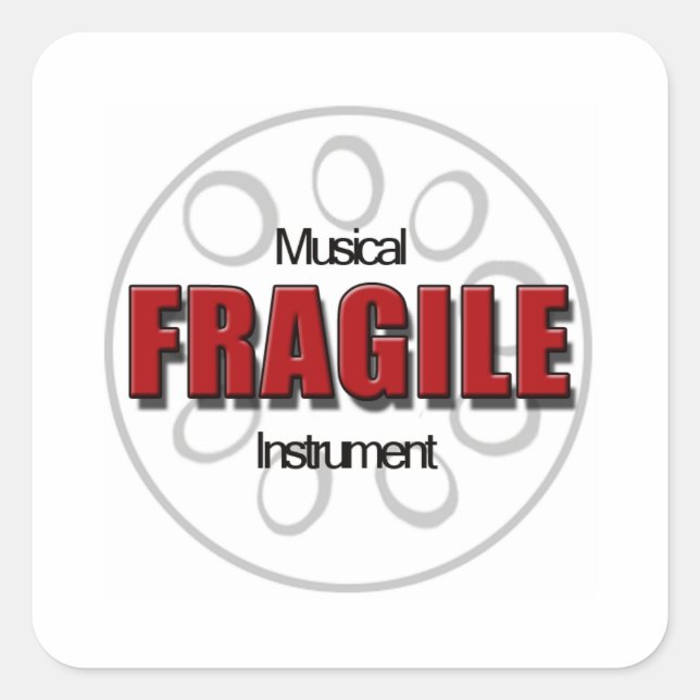 Fragile Steel Pan  Stickers (Front)