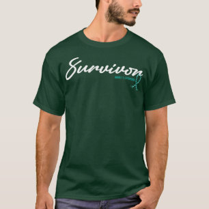 Fragile X Syndrome Awareness Survivor Glitter Ribb T-Shirt