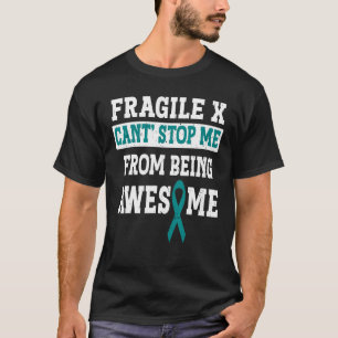 Fragile X Syndrome Awareness Vintage Teal Ribbon T-Shirt