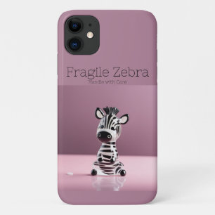 Fragile Zebra: Handle with Care iPhone 11 Case