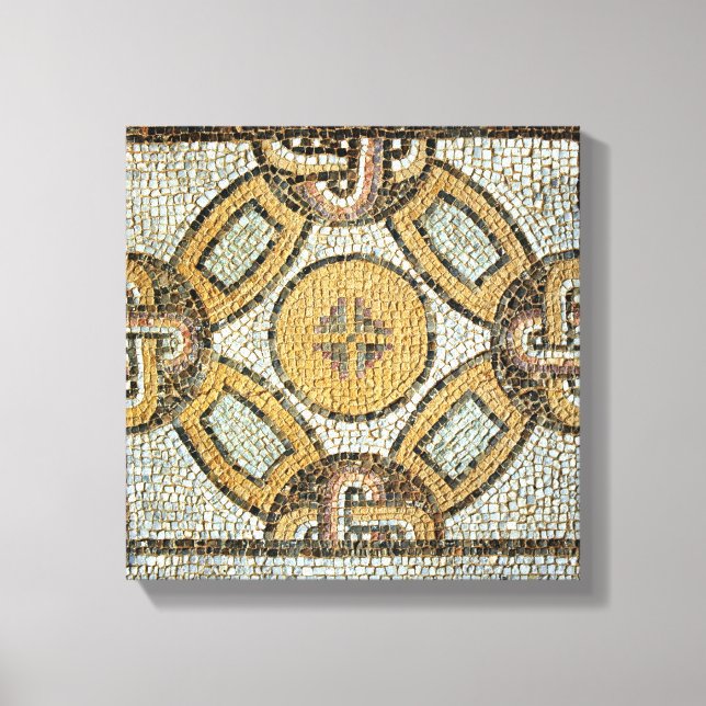 Fragment from the floor of the Roman Baths Canvas Print (Front)