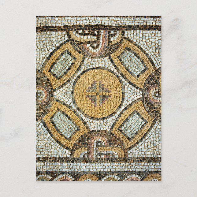 Fragment from the floor of the Roman Baths Postcard (Front)