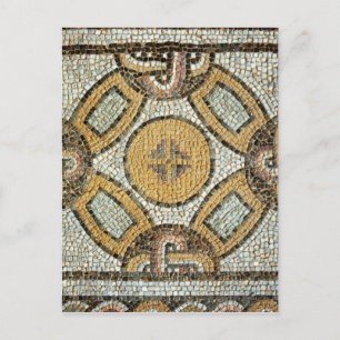 Fragment from the floor of the Roman Baths Postcard