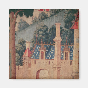 Fragment of a mediaeval tapestry magnet