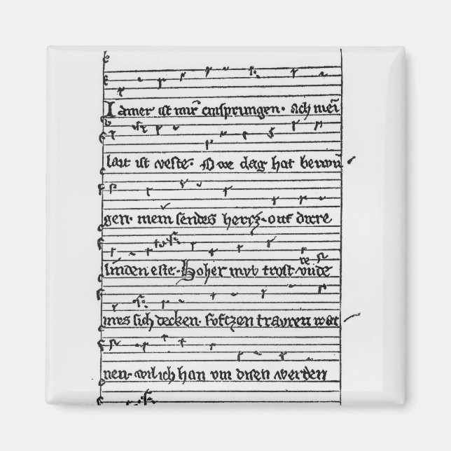 Fragment of a poem magnet (Front)