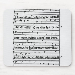 Fragment of a poem mouse mat