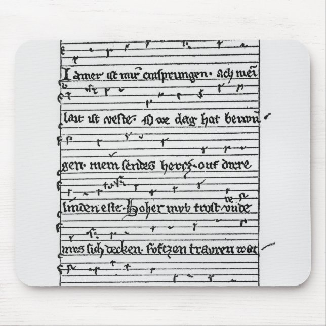 Fragment of a poem mouse mat (Front)