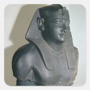 Fragment of an Egyptian style statue of Ptolemy I Square Sticker