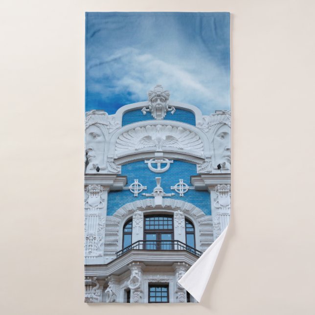 Fragment of Art Nouveau style (Jugenstil). The arc Bath Towel (Bath Towel)