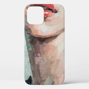 Fragment of art painting. Portrait of a girl with  iPhone 12 Case