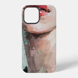 Fragment of art painting. Portrait of a girl with iPhone 12 Case