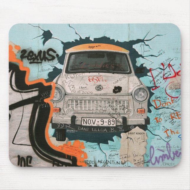 Fragment of Berlin wall Mouse Mat (Front)