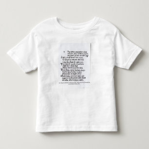 Fragment of Dante's 'Divina Commedia' Toddler T-Shirt