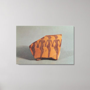 Fragment of pottery canvas print