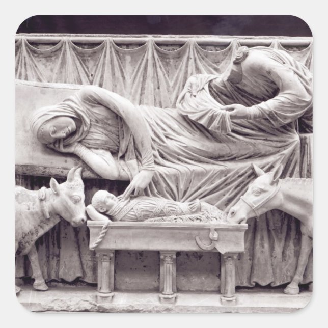 Fragment of the rood-screen square sticker (Front)