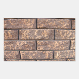 Fragment of the wall of the large concrete blocks rectangular sticker