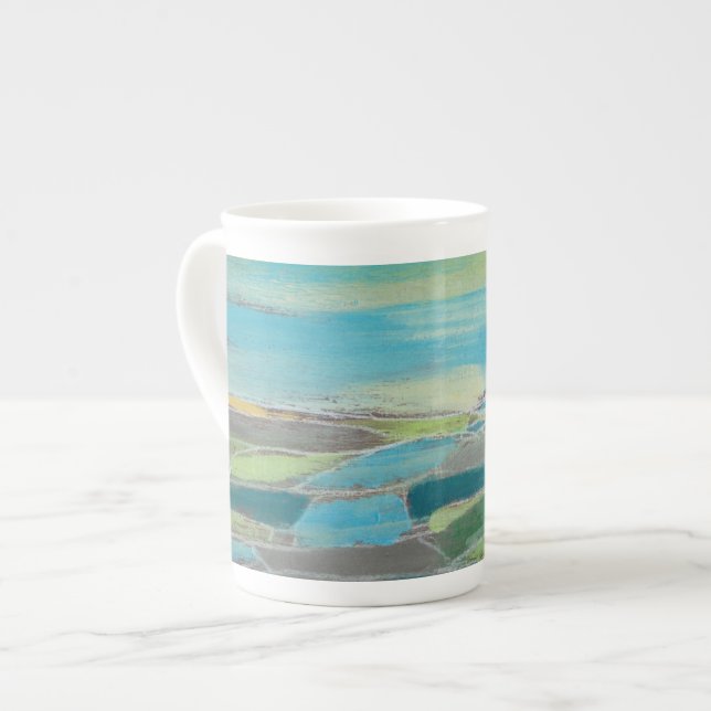Fragmented Field I Bone China Mug (Front Left)