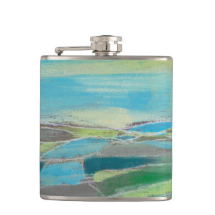 Fragmented Field I Hip Flask