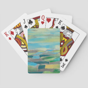 Fragmented Field I Playing Cards