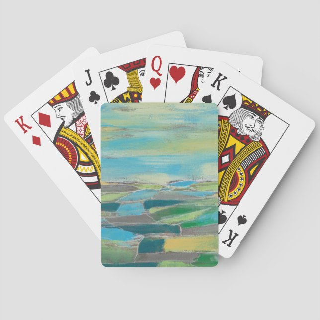 Fragmented Field I Playing Cards (Back)
