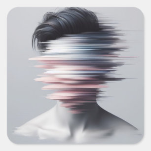 Fragmented Identity Square Sticker